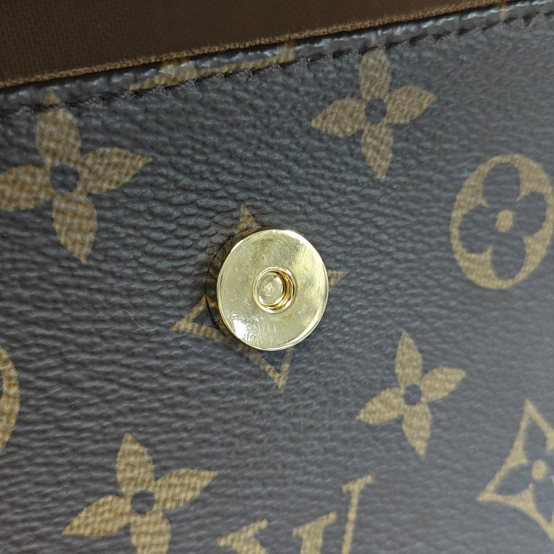 IVY Monogram Coated Canvas Brown