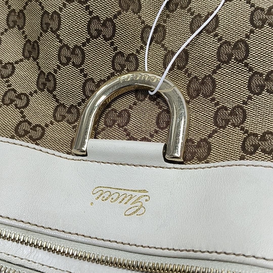Monogram Canvas Tote Bag Brown