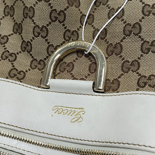 Monogram Canvas Tote Bag Brown