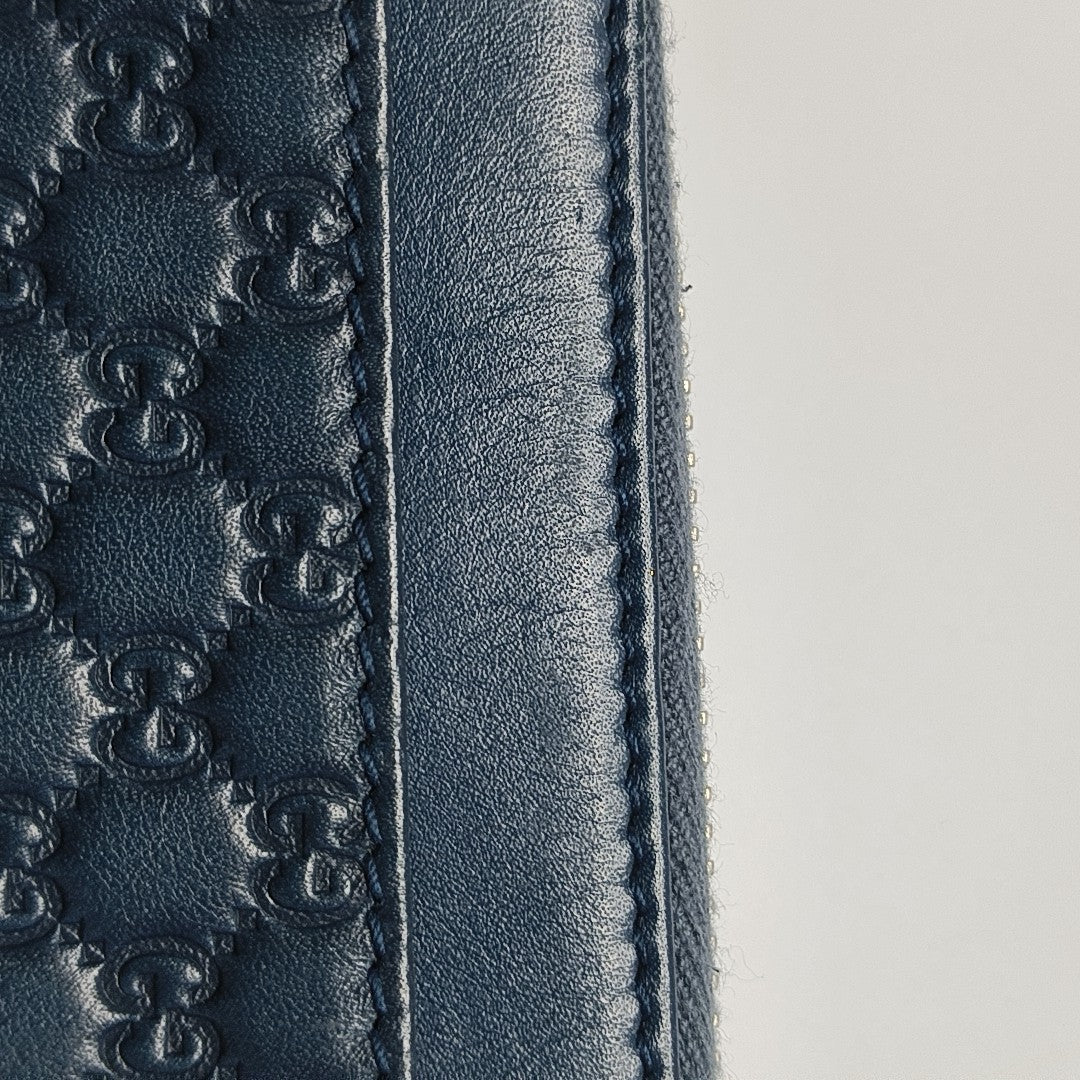 Monogram Calfskin Wallet Blue