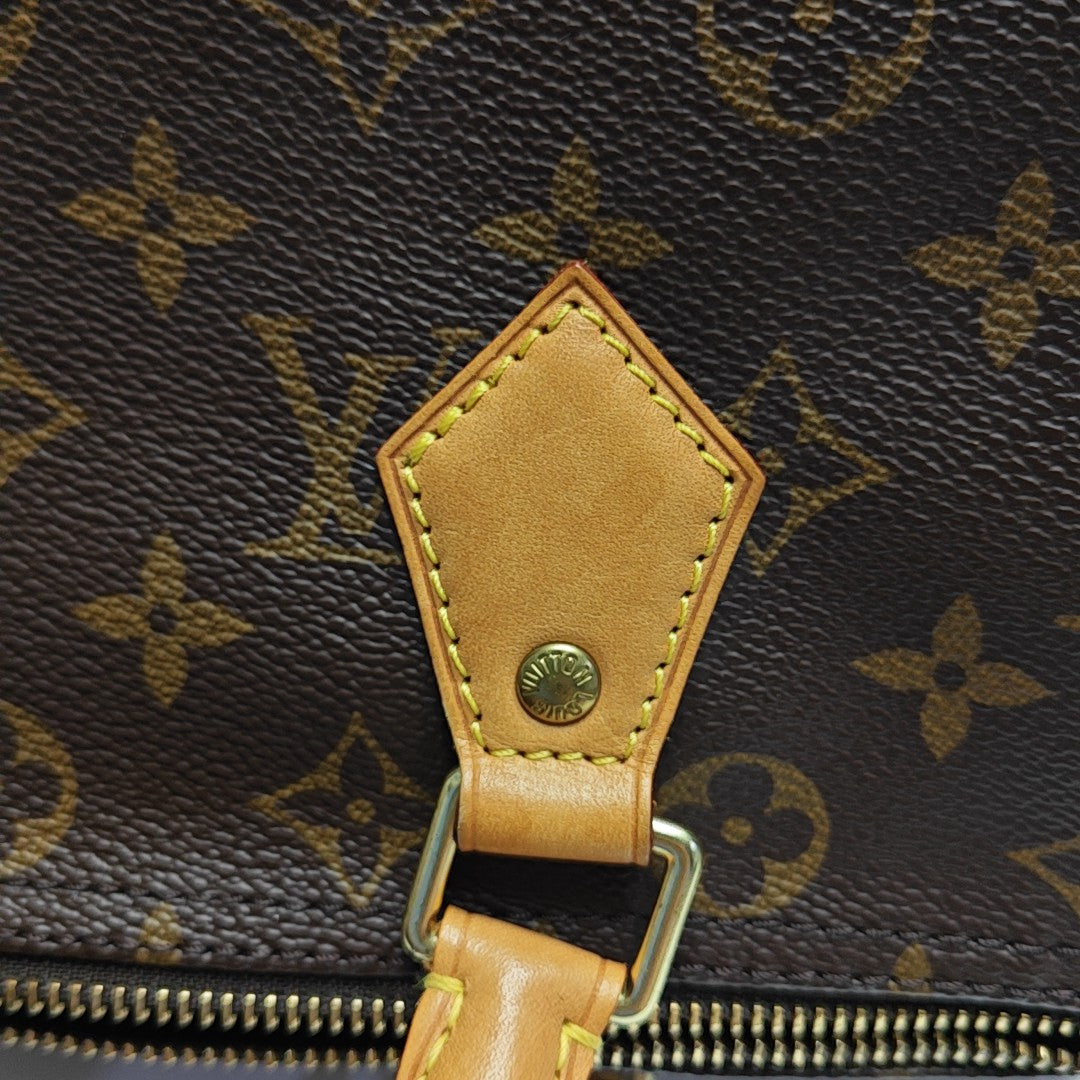 SPEEDY 30 Monogram Coated Canvas Brown
