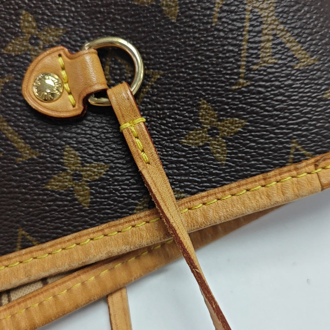 NEVERFULL GM Monogram Coated Canvas Brown