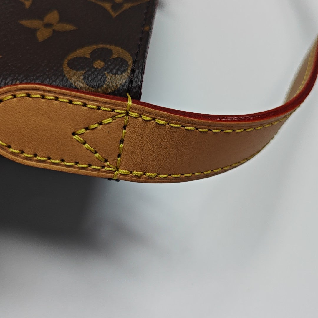 ALL IN Monogram Coated Canvas Brown
