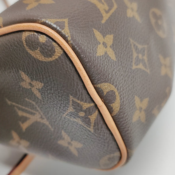 SPEEDY Nano Monogram Coated Canvas Brown