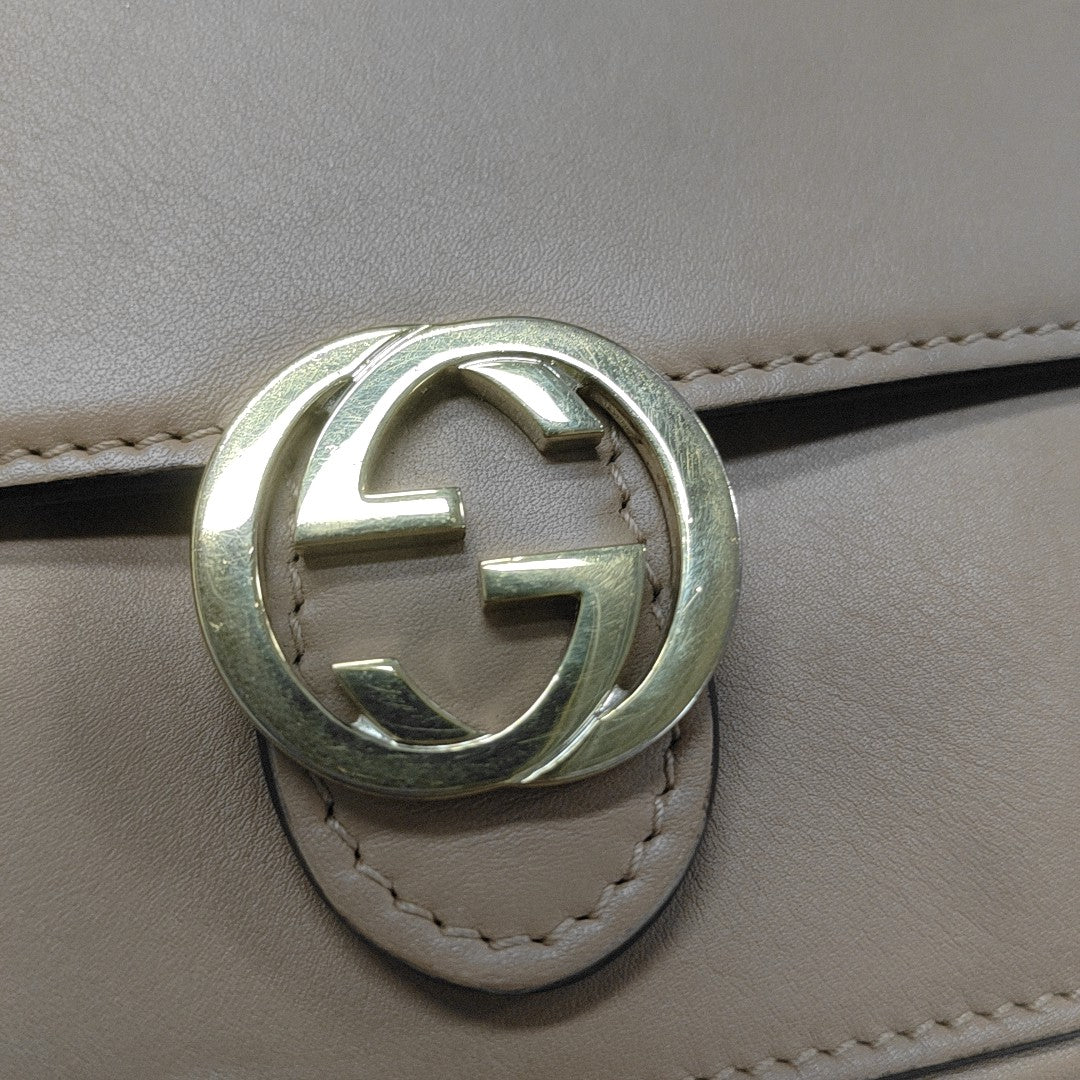 Interlocking G Small Calfskin Brown