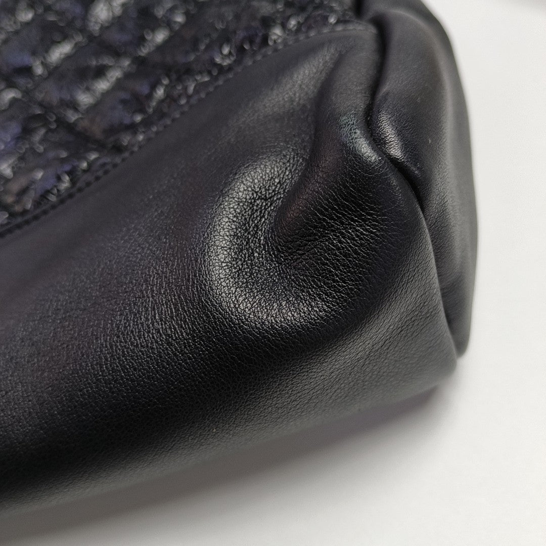 CHANEL 31 Large Quilted Vintage Calf Black