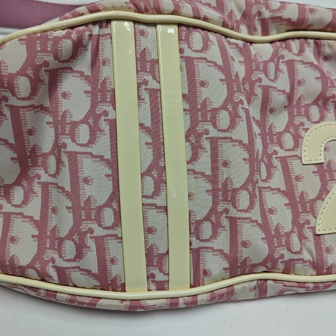 Oblique Fabric Belt Bag Pink