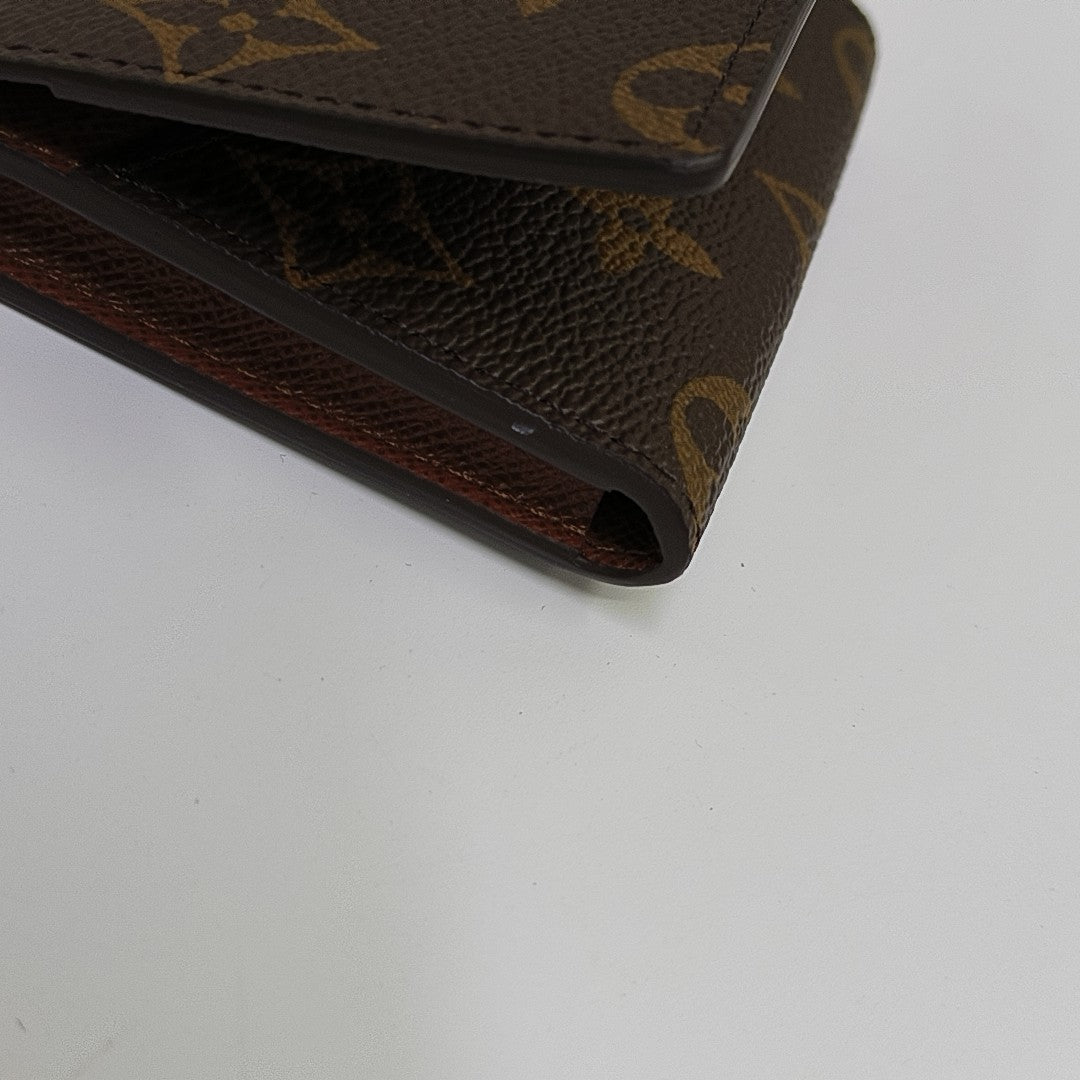 ENVELOPPE Monogram Coated Canvas Brown Wallet