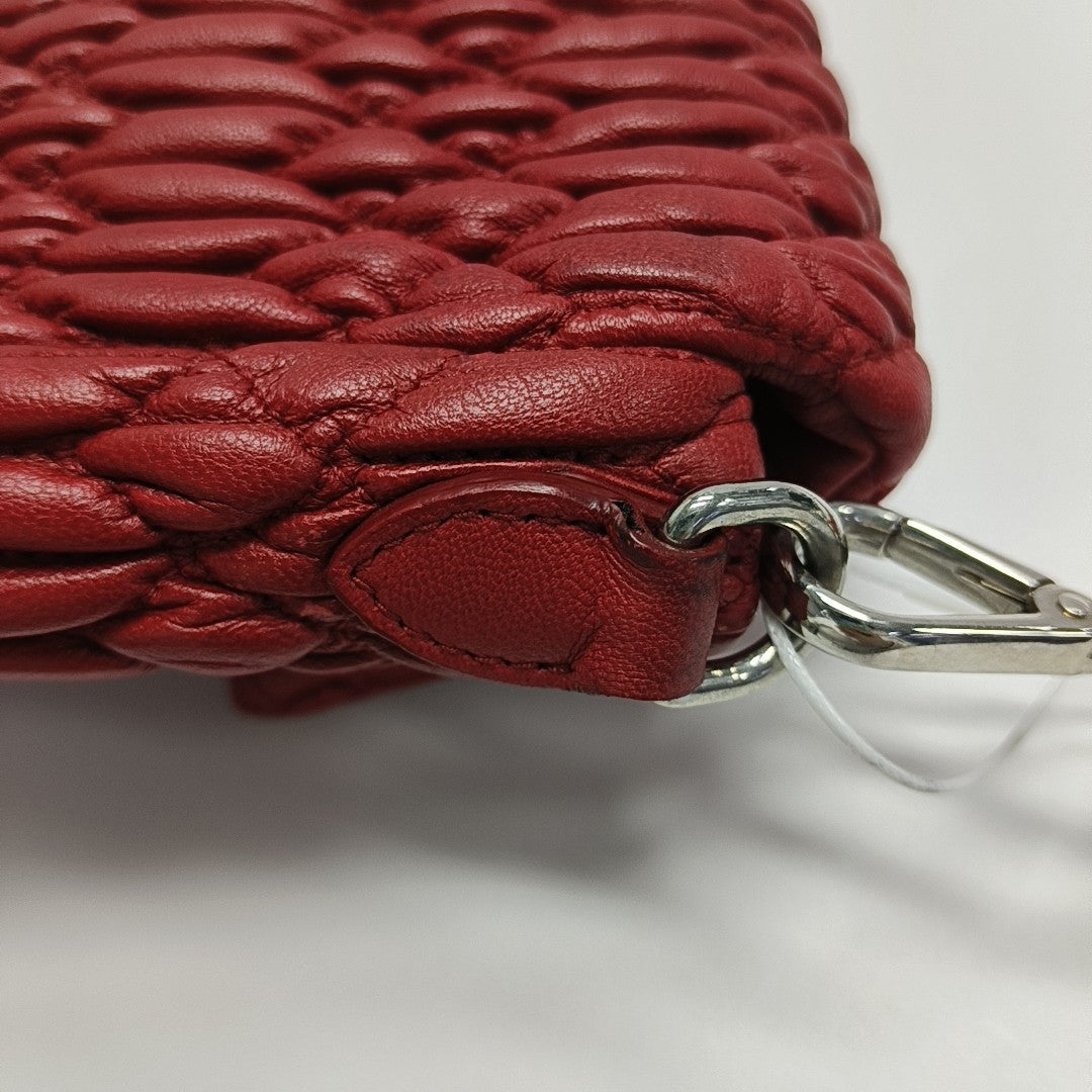 Crystal Quilted Lambskin Red