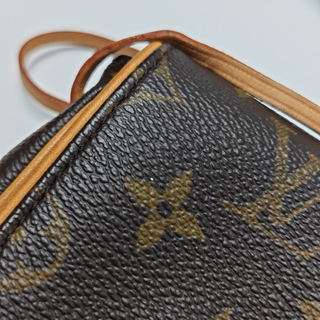 CANCUN Monogram Coated Canvas Brown