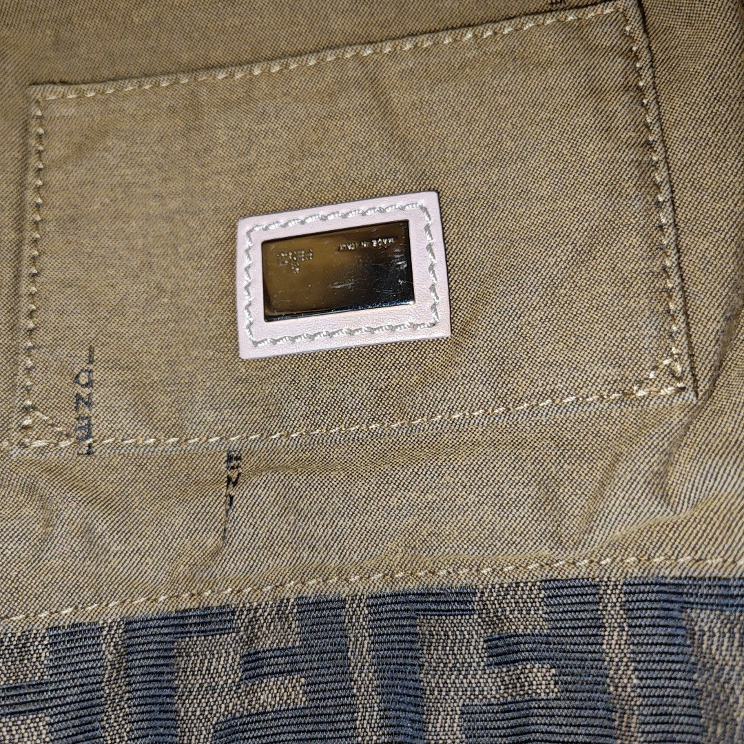 Canvas Top Handle Bag Brown