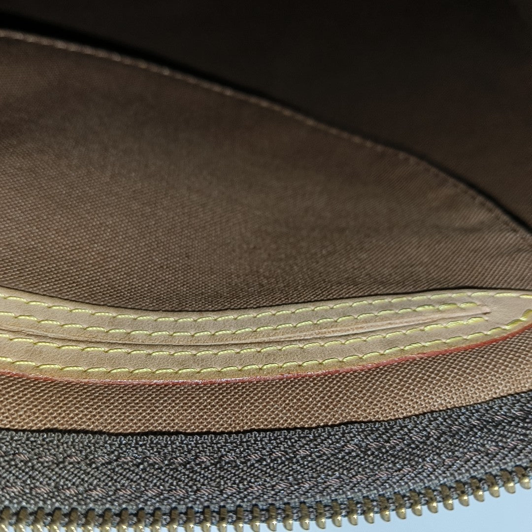 SPEEDY 30 Monogram Coated Canvas Brown