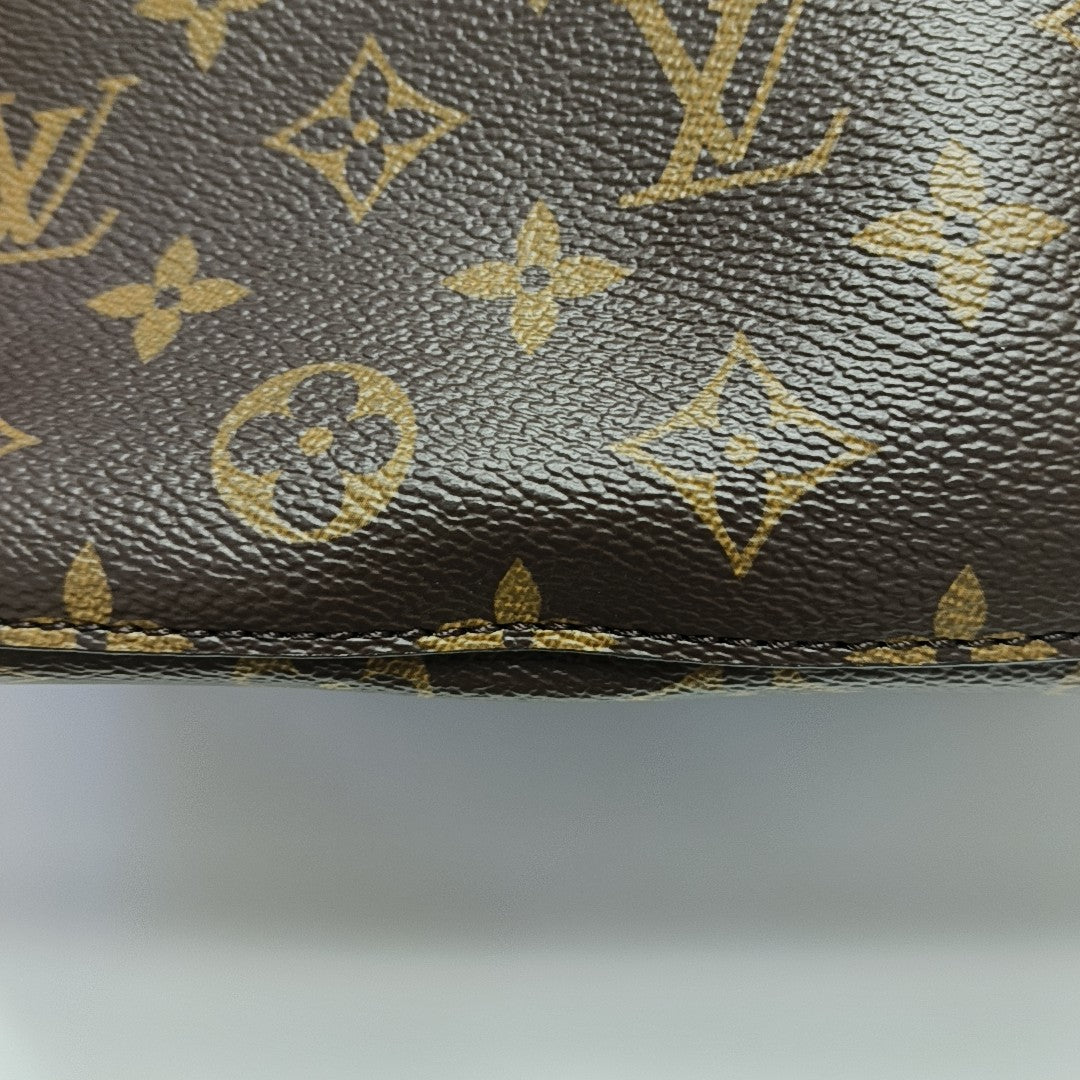 NÉONOÉ MM Monogram Coated Canvas Brown