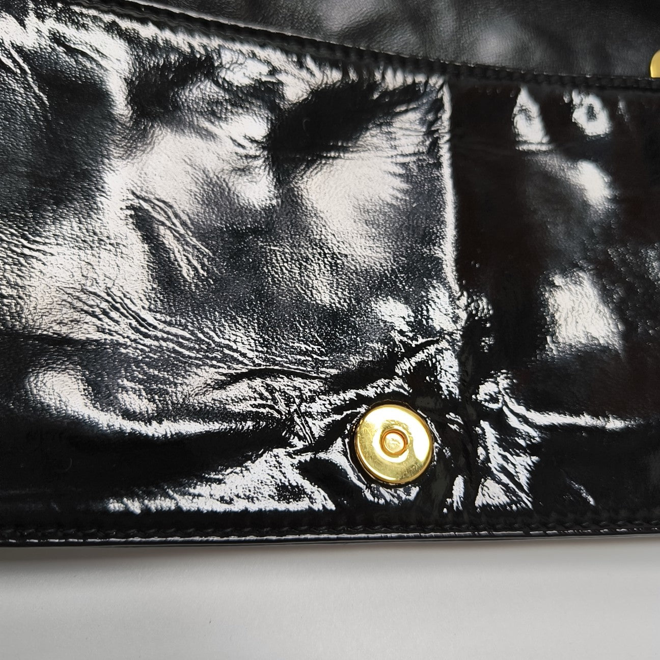 Lady Dior Medium Cannage Patent Leather Black