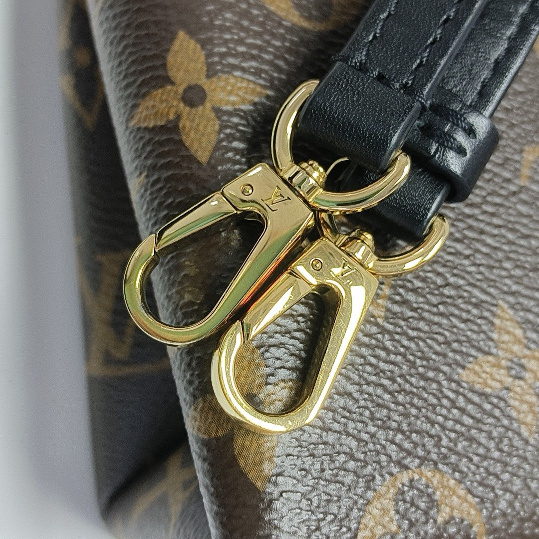 LOCKY BB Monogram Coated Canvas Brown