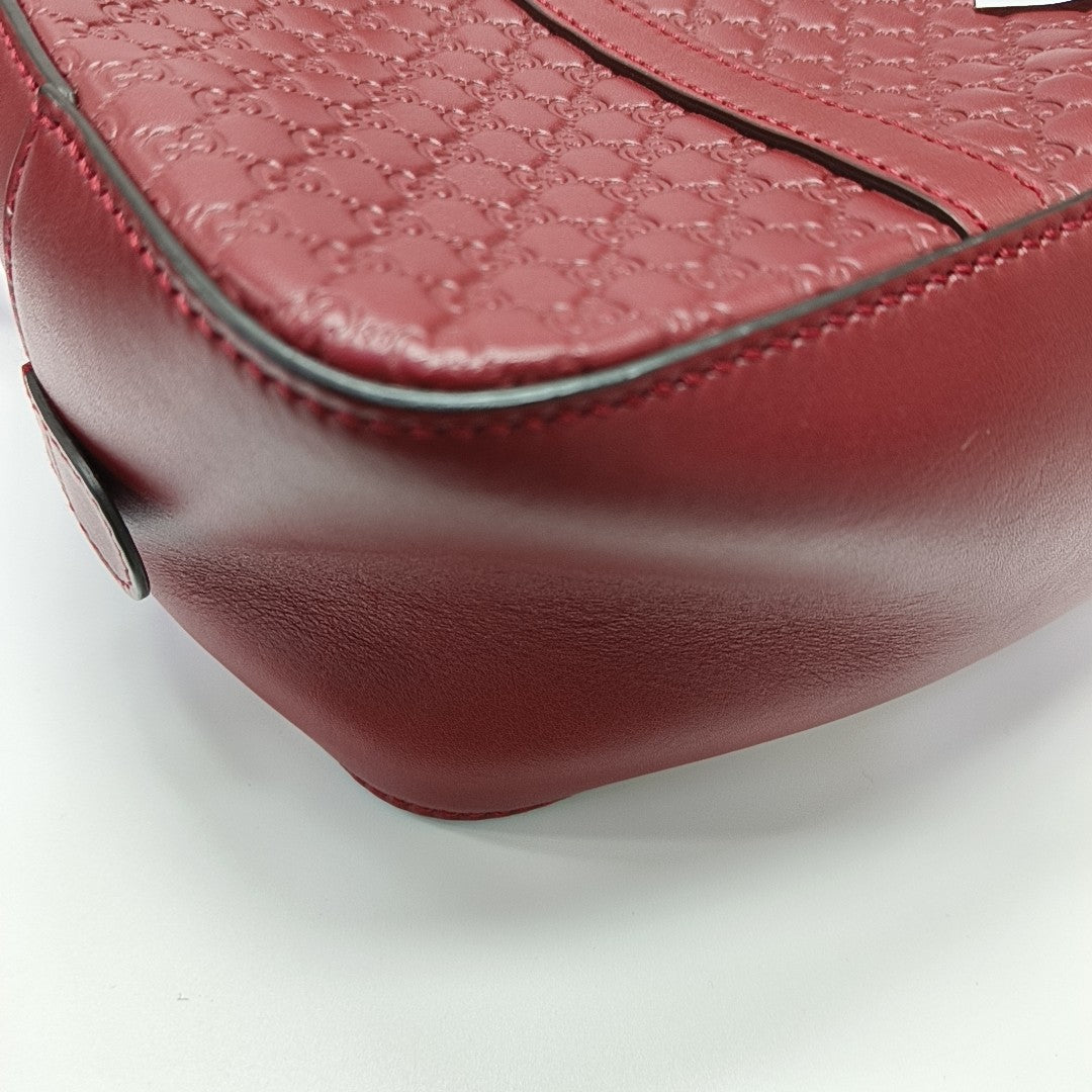 Microguccissima Monogram Calfskin Red