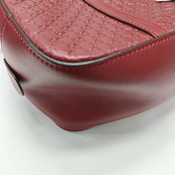 Microguccissima Monogram Calfskin Red