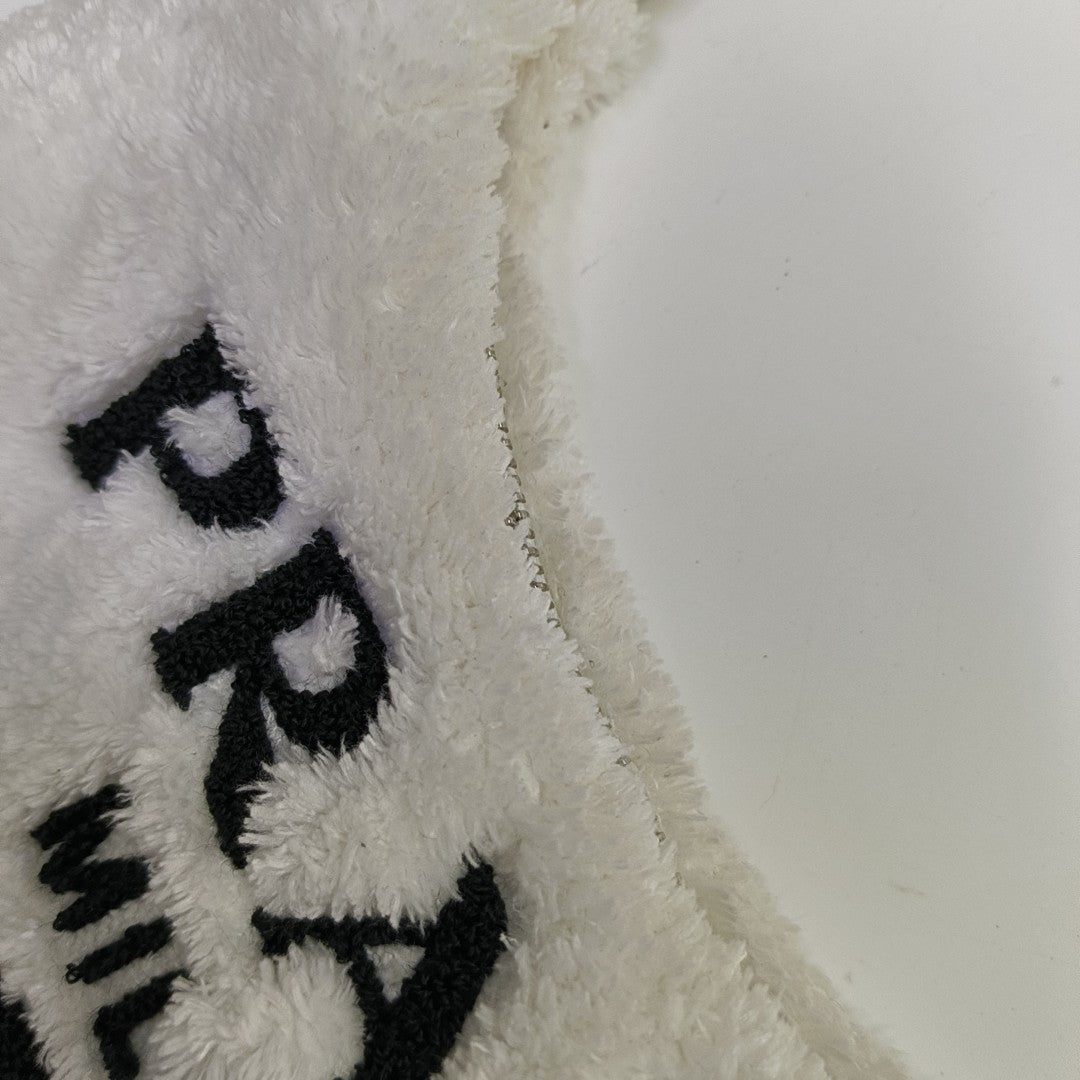 Minibolsa Re-Edition2000 de felpa blanca