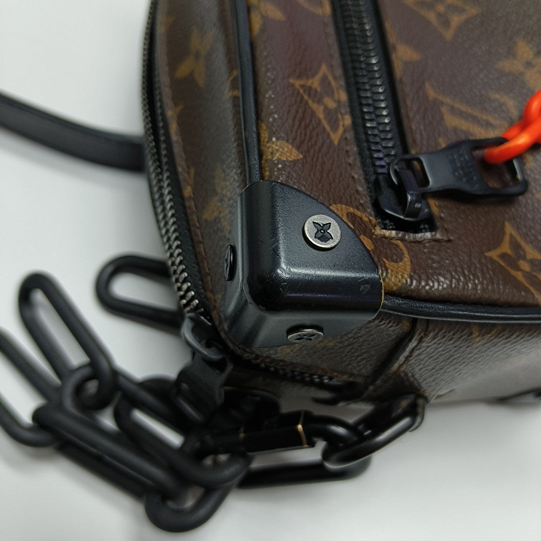 SOFT TRUNK Mini Monogram Coated Canvas Brown