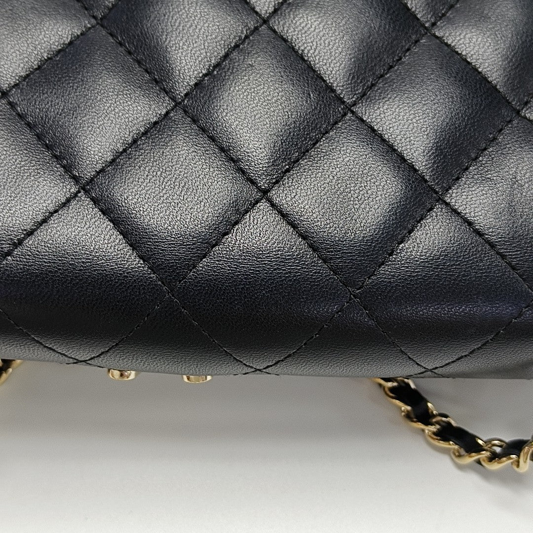 Quilted Lambskin Black