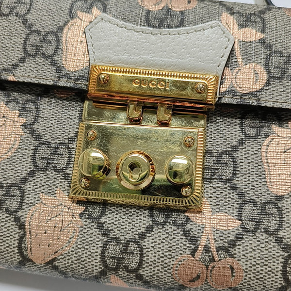 Padlock Mini Monogram Coated Canvas Beige