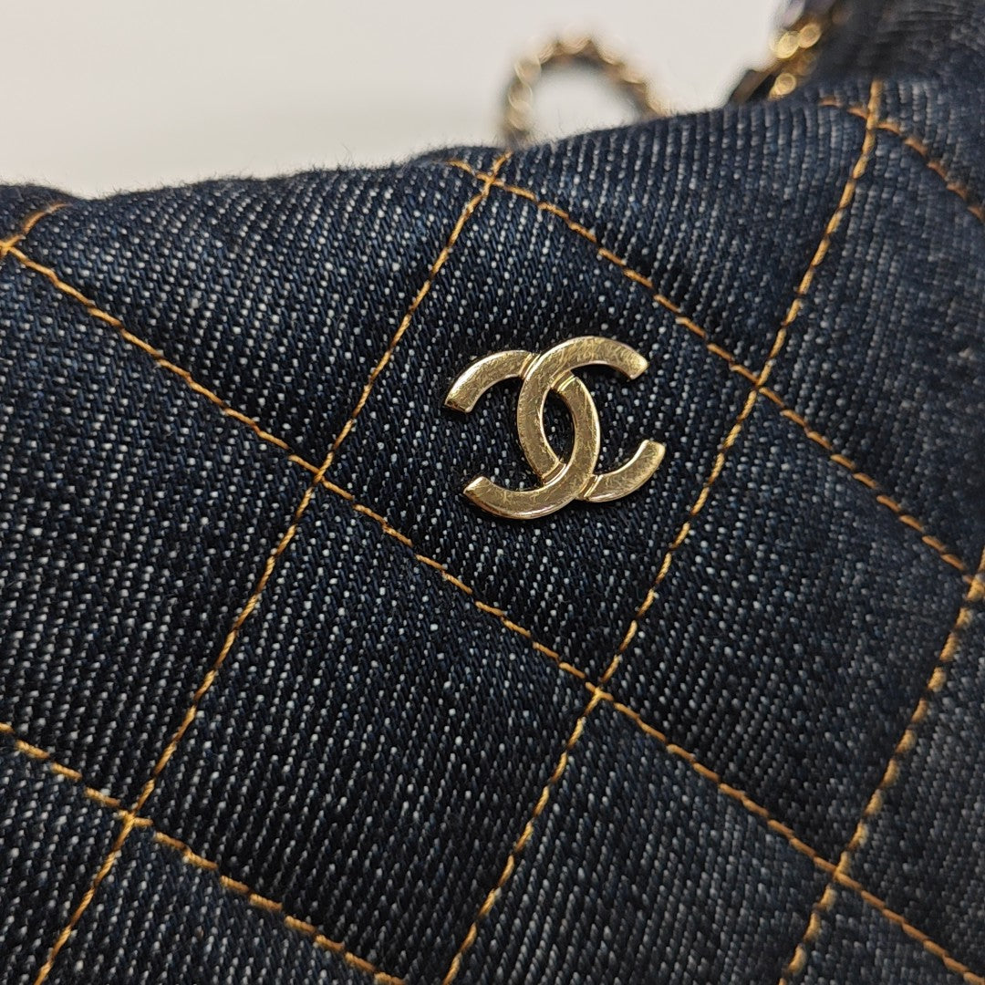 HOBO Quilted Denim Blue