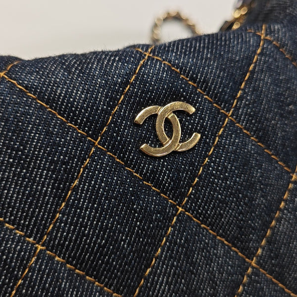 HOBO Quilted Denim Blue