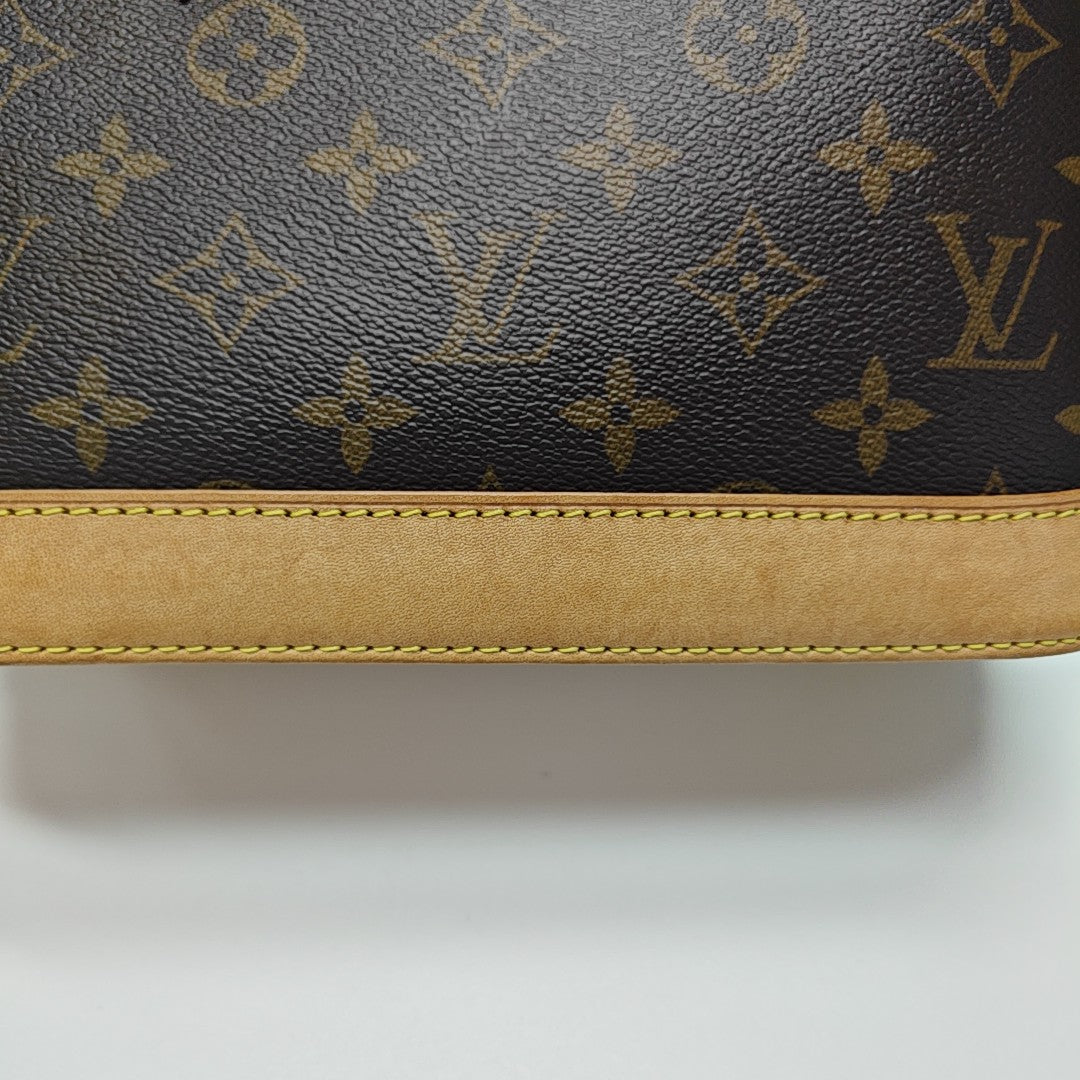 ALMA BB Monogram Coated Canvas Brown