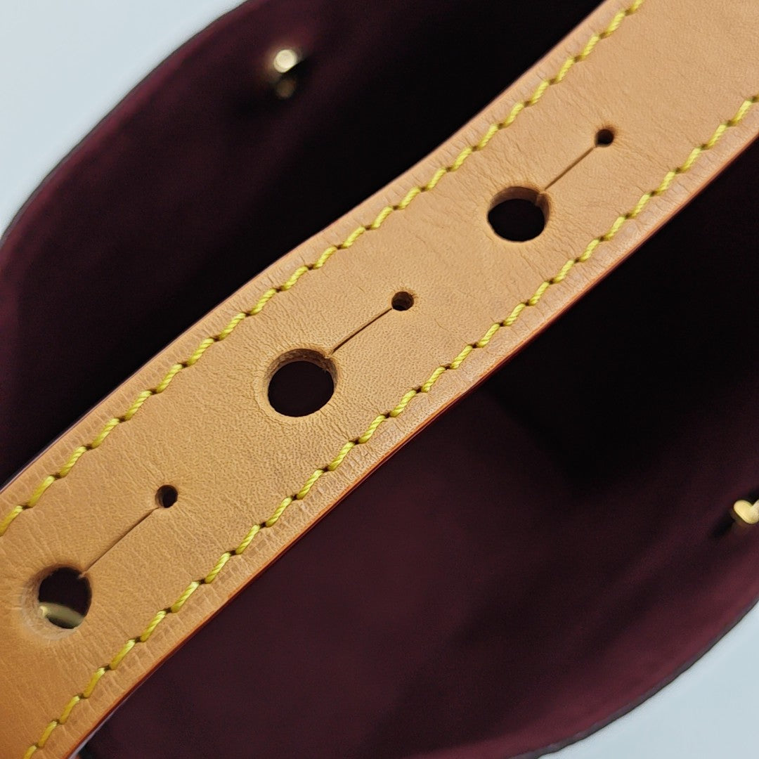 ALL IN BB Monogram Coated Canvas Brown