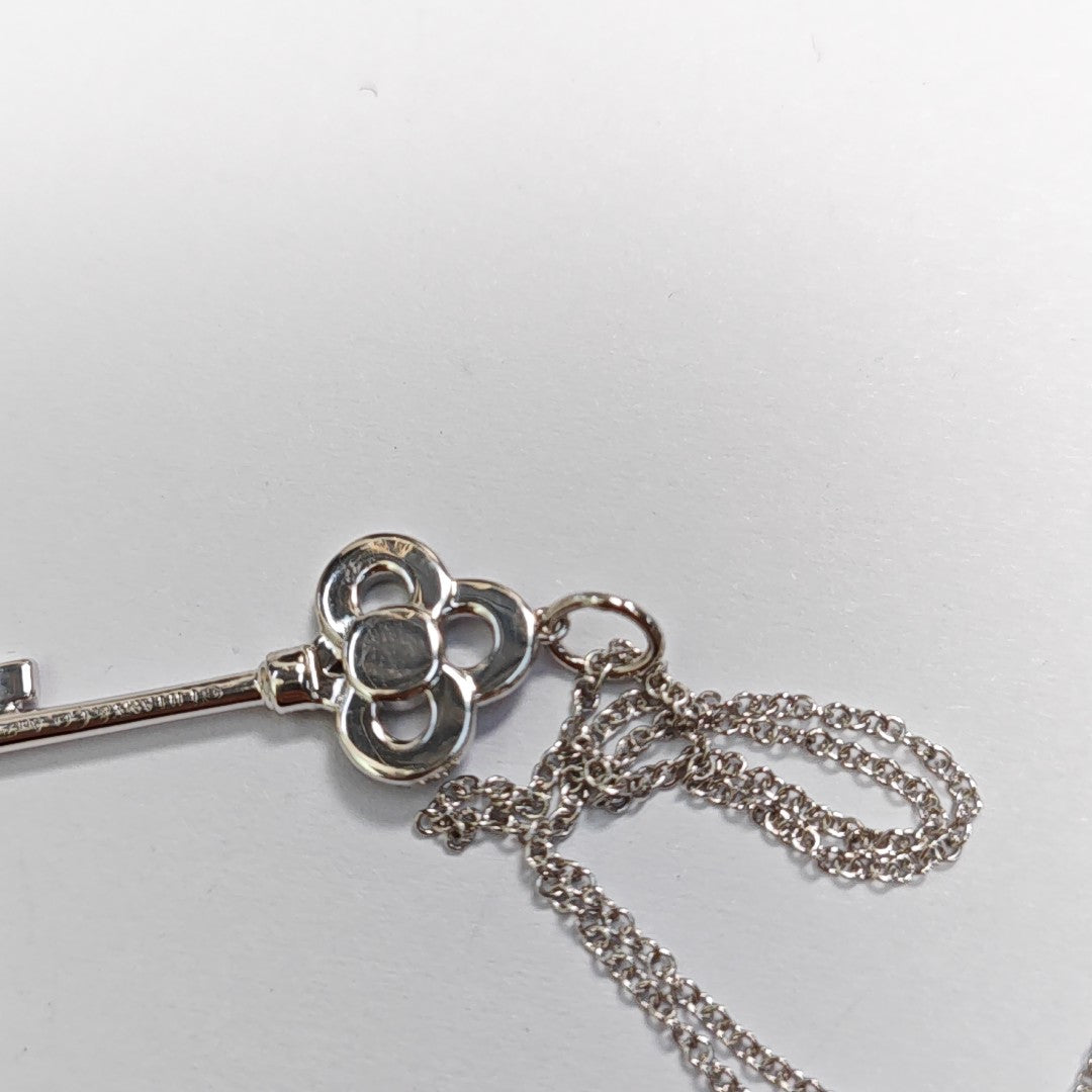 18k White Gold Silver Jewelry Set