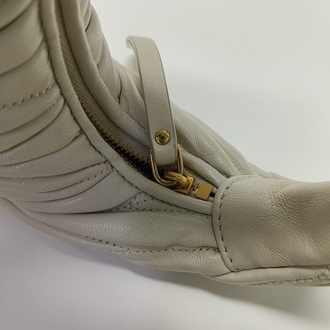 Wander Matelassé Mini Quilted Lambskin White