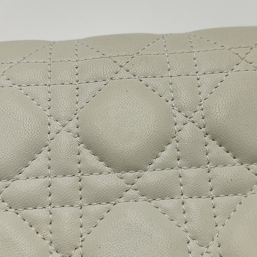 Lady Dior Mini Cannage Lambskin White