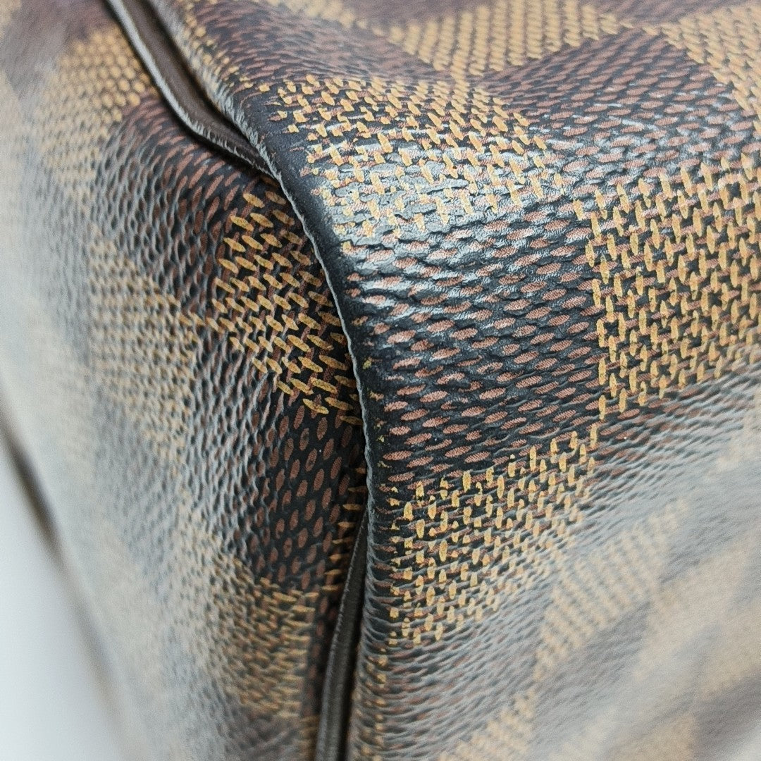 SPEEDY 25 Damier Ebene Coated Canvas Brown