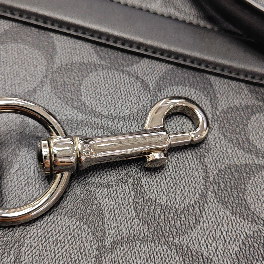 METROPOLITAN Monogram Coated Canvas Gray