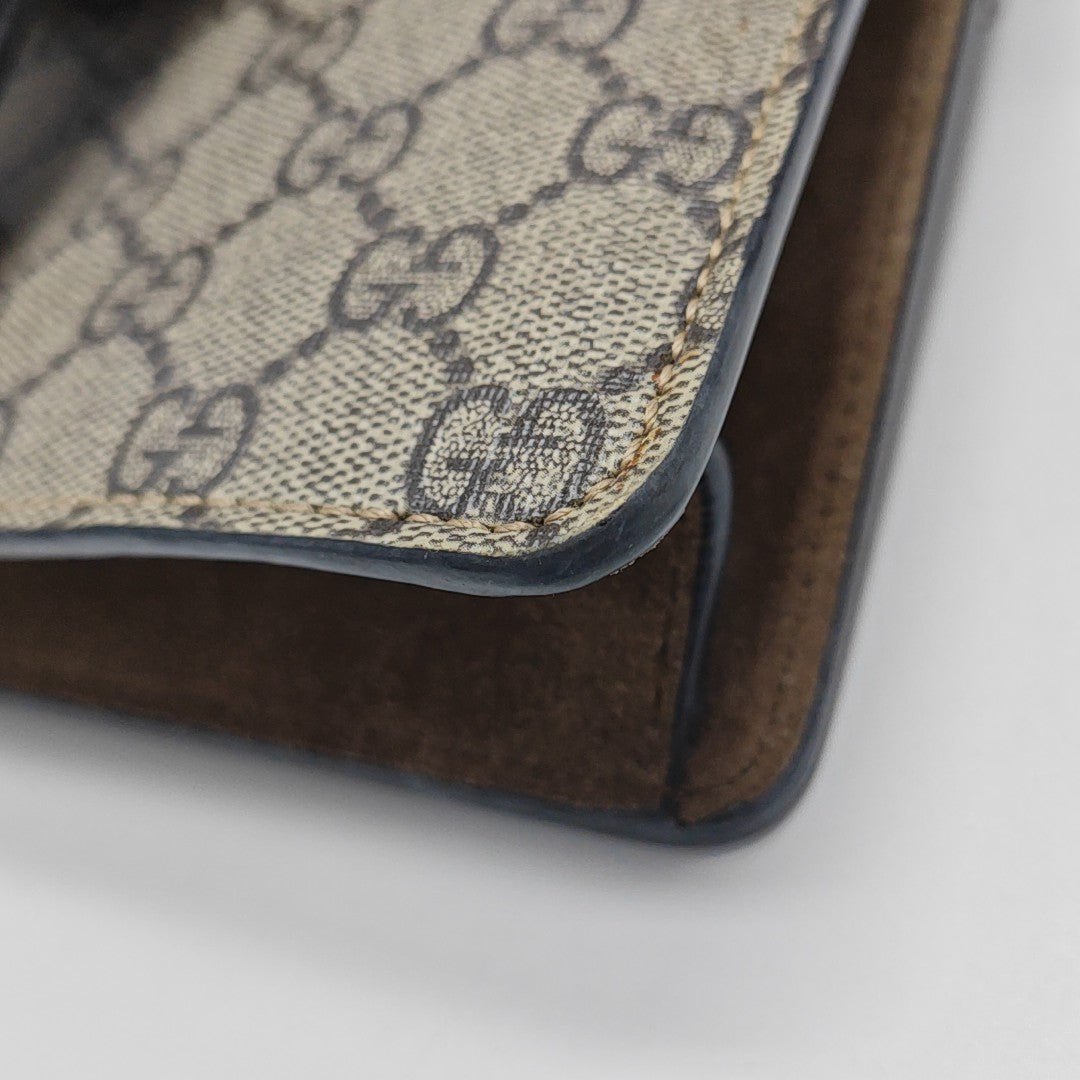 Dionysus Mini Monogram Coated Canvas Beige