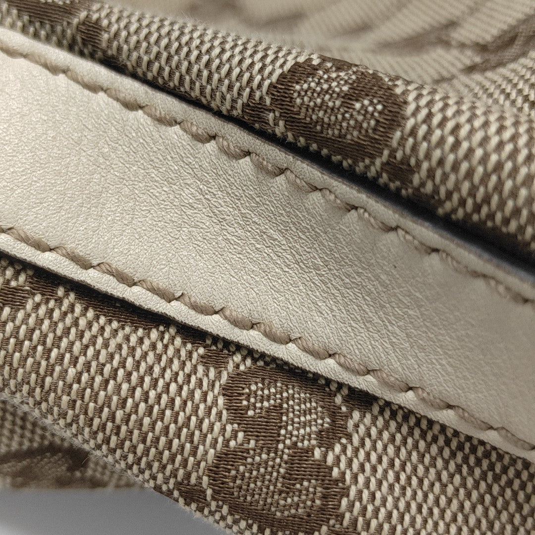 Monogram Canvas Top Handle Bag Brown
