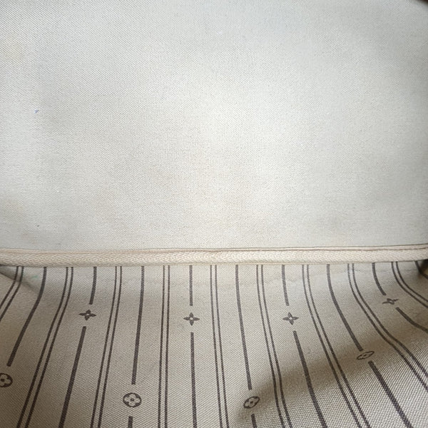 NEVERFULL MM Monogram Coated Canvas Brown