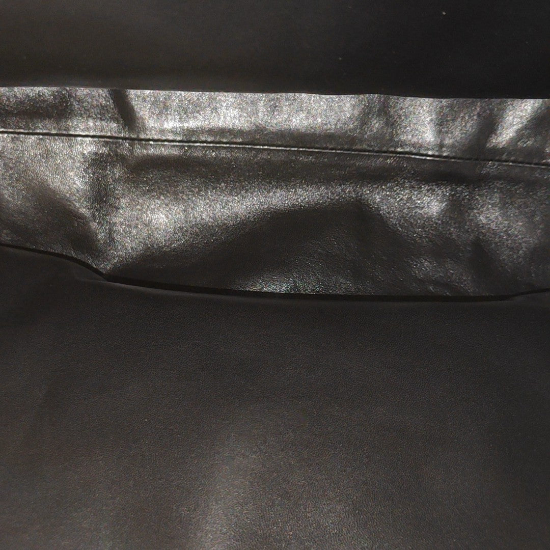 Lambskin Top Handle Bag Black
