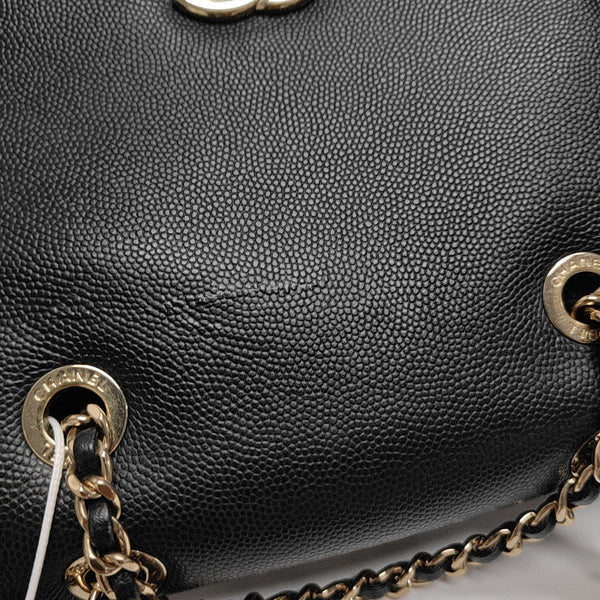 BUSINESS AFFINITY Quilted Grained Calfskin Black