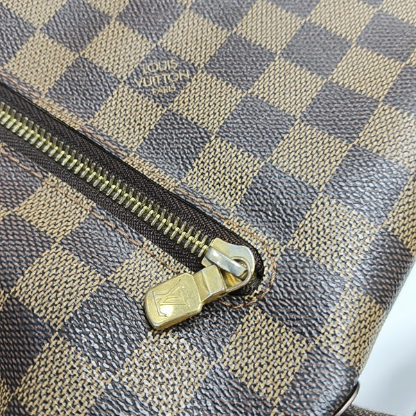 DISTRICT MM Damier Ebene Coated Canvas Brown