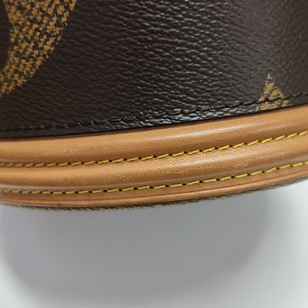 CANNES Monogram Coated Canvas Brown