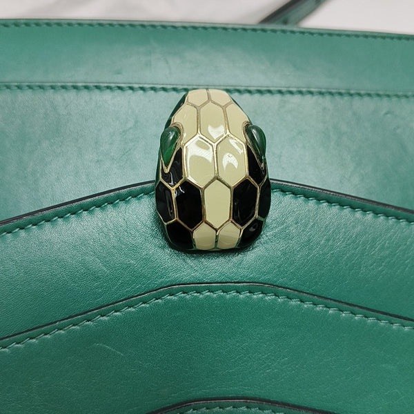 SERPENTI FOREVER Small Calfskin Green