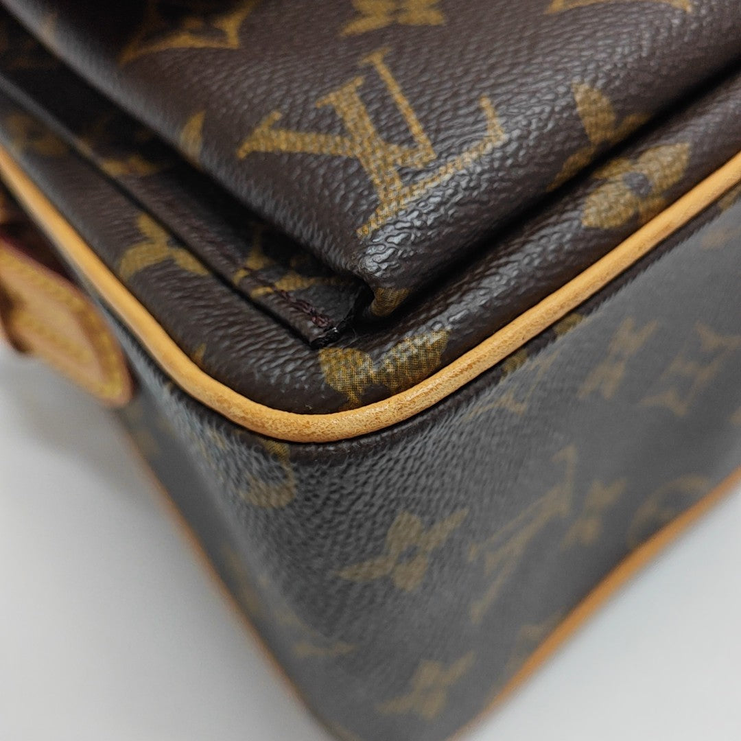 VIVA CITE Monogram Coated Canvas Brown