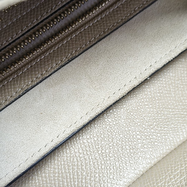 Saddle Small Calfskin Gray