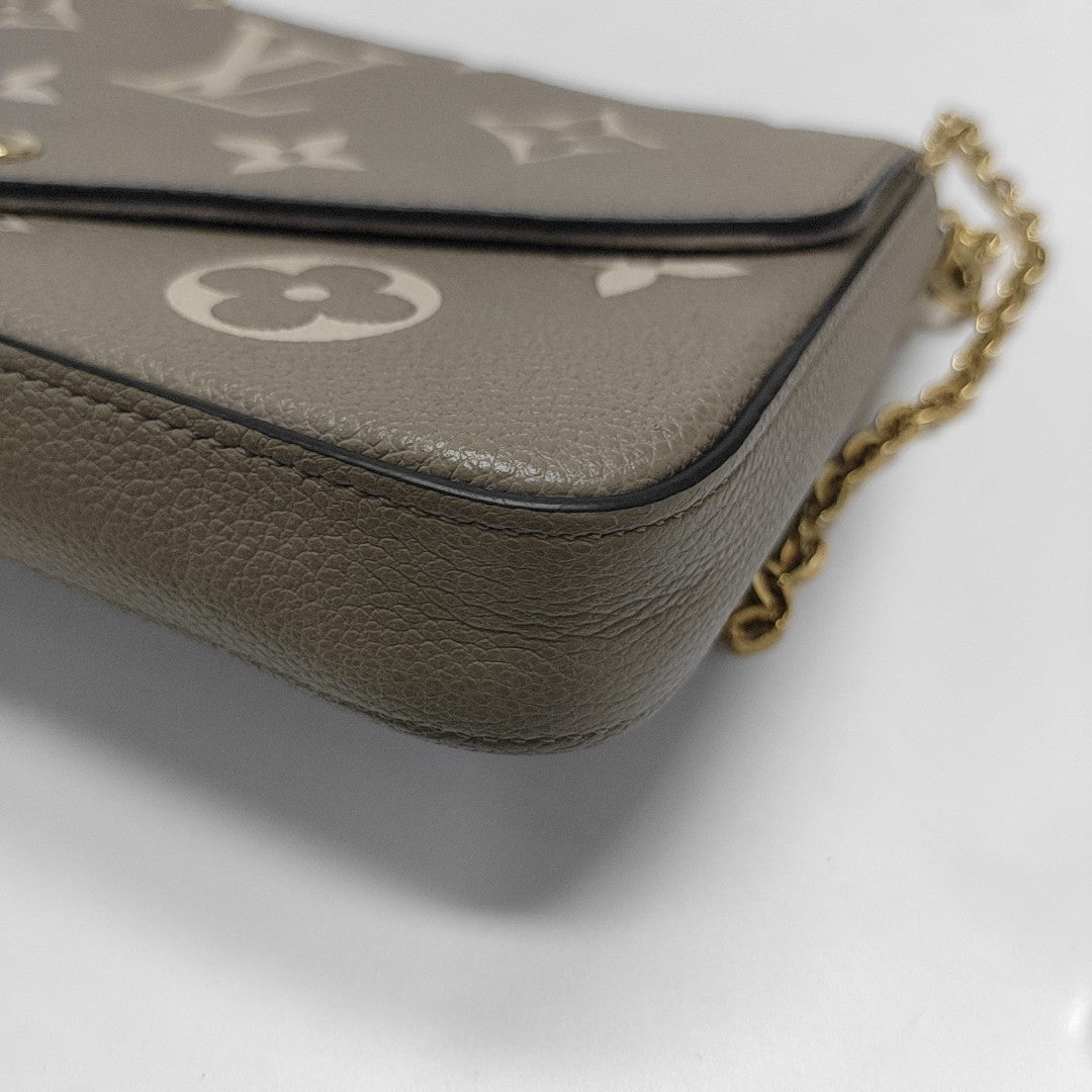 FÉLICIE Monogram Calfskin Gray