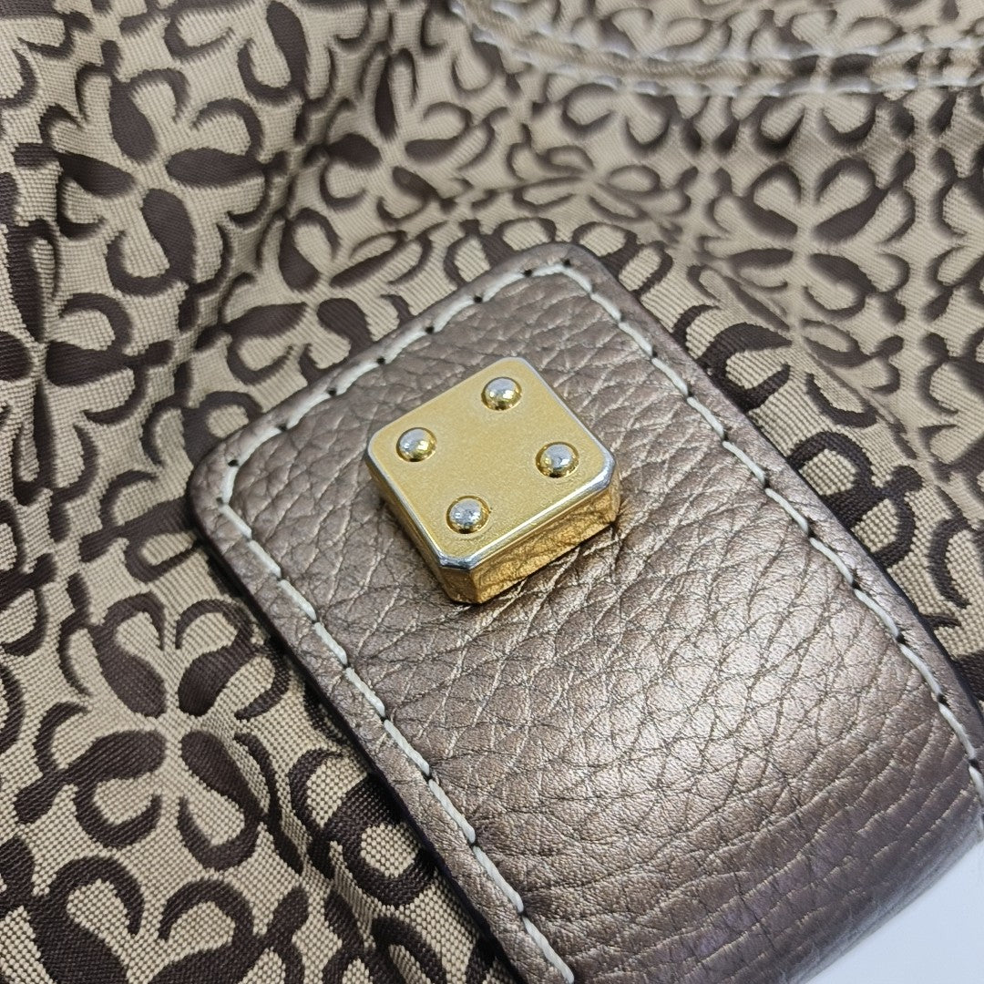 Monogram Canvas Top Handle Bag Beige