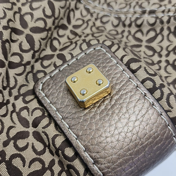 Monogram Canvas Top Handle Bag Beige