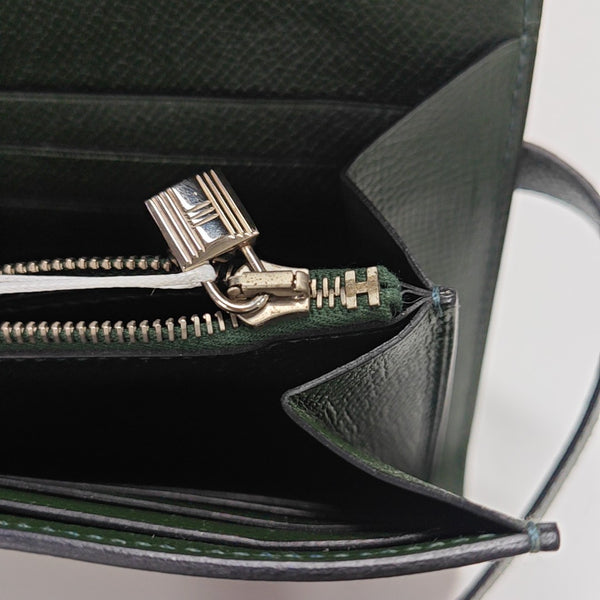 Kelly 20 Epsom Green Wallet