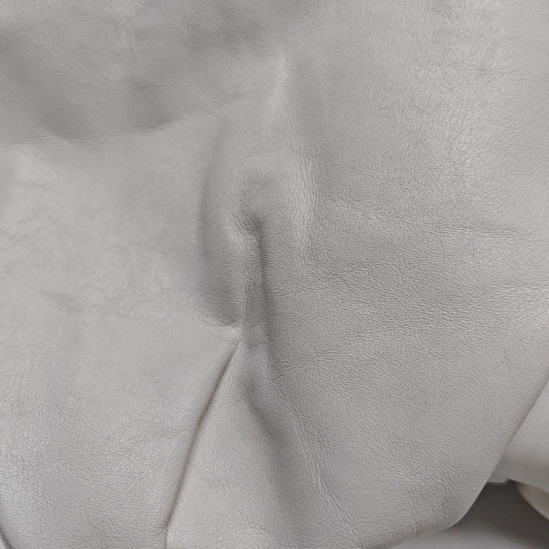 Authenticated pre-owned  The Pouch Calfskin White - Top Handle Bag at Looply