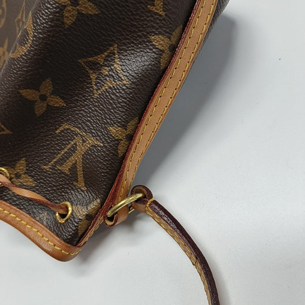 NÉONOÉ Nano Monogram Coated Canvas Brown